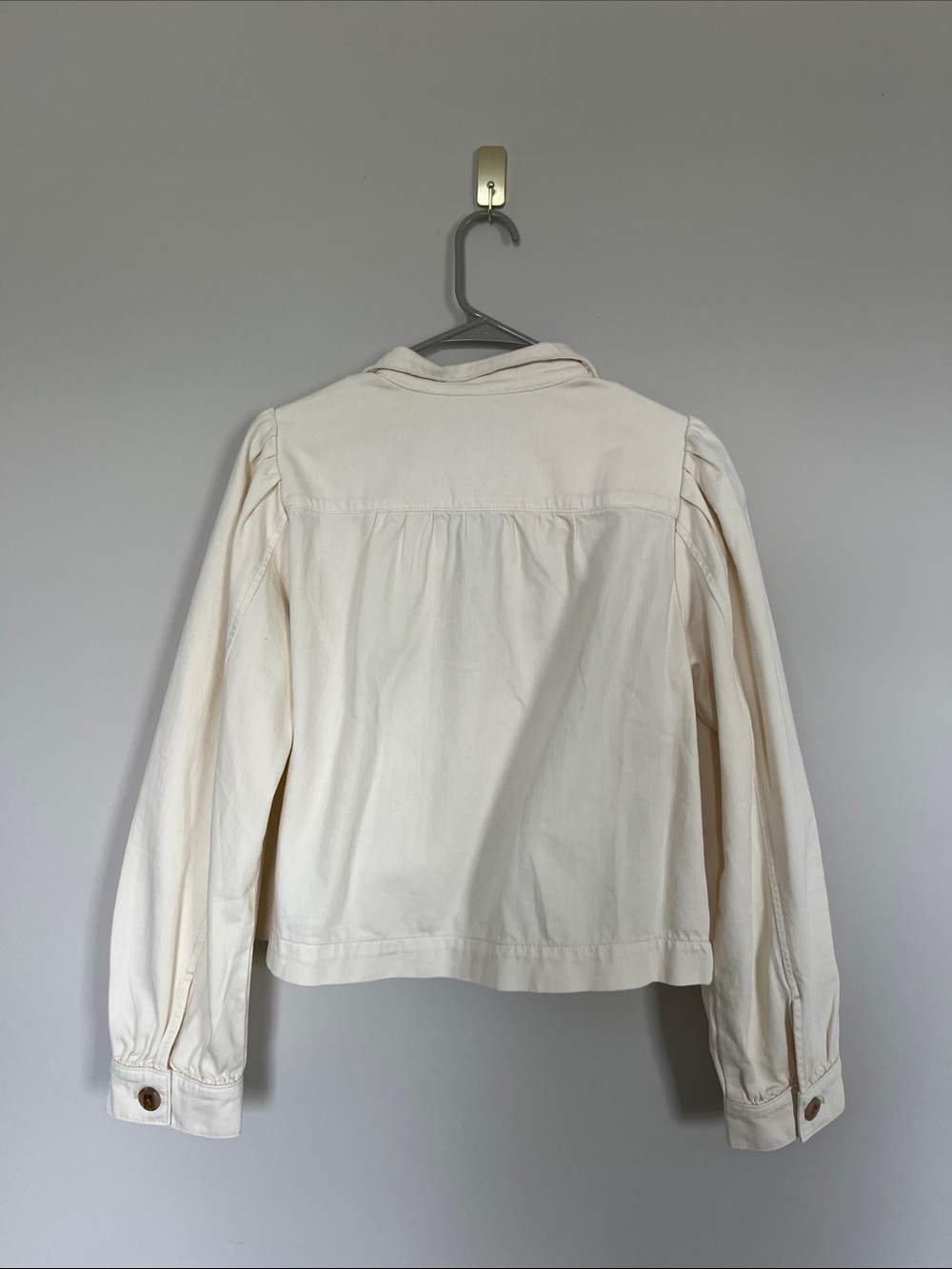 Brand New 100% Cotton Sanctuary Cream Denim Jacket - Picture 6 of 6